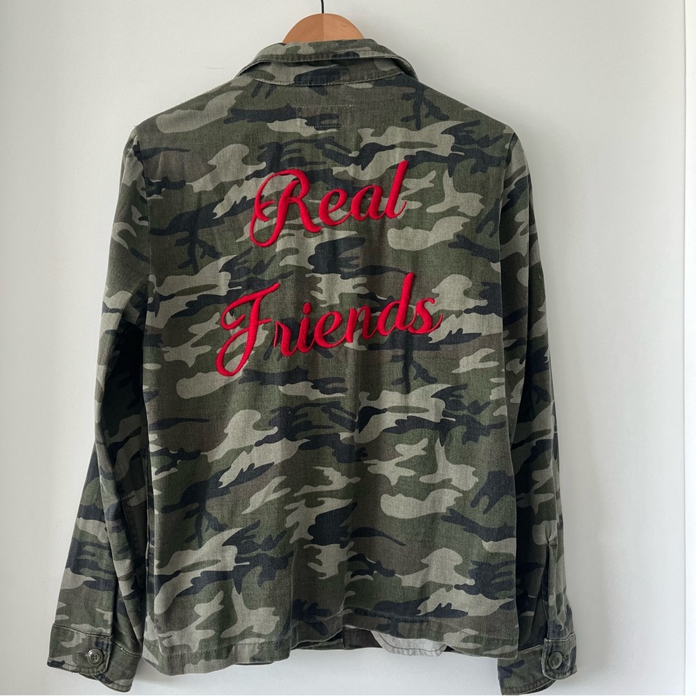 Pistola Embroidered ‘Real Friends’ Camo Jacket Size S - Picture 3 of 5
